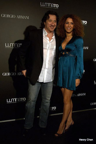 Federico Castelluccio and Yvonne Maria Schaefer on the black carpet before the Luminato Festival opening party on June 5th, 2009